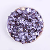 Lavender Rectangle Octagon Shape Pointed Back Fancy Rhinestones WholesaleRhinestone